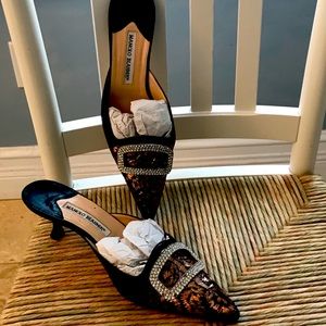 Manolo Blahik Evening Mules